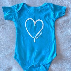 Hawaii Blue baby onesie